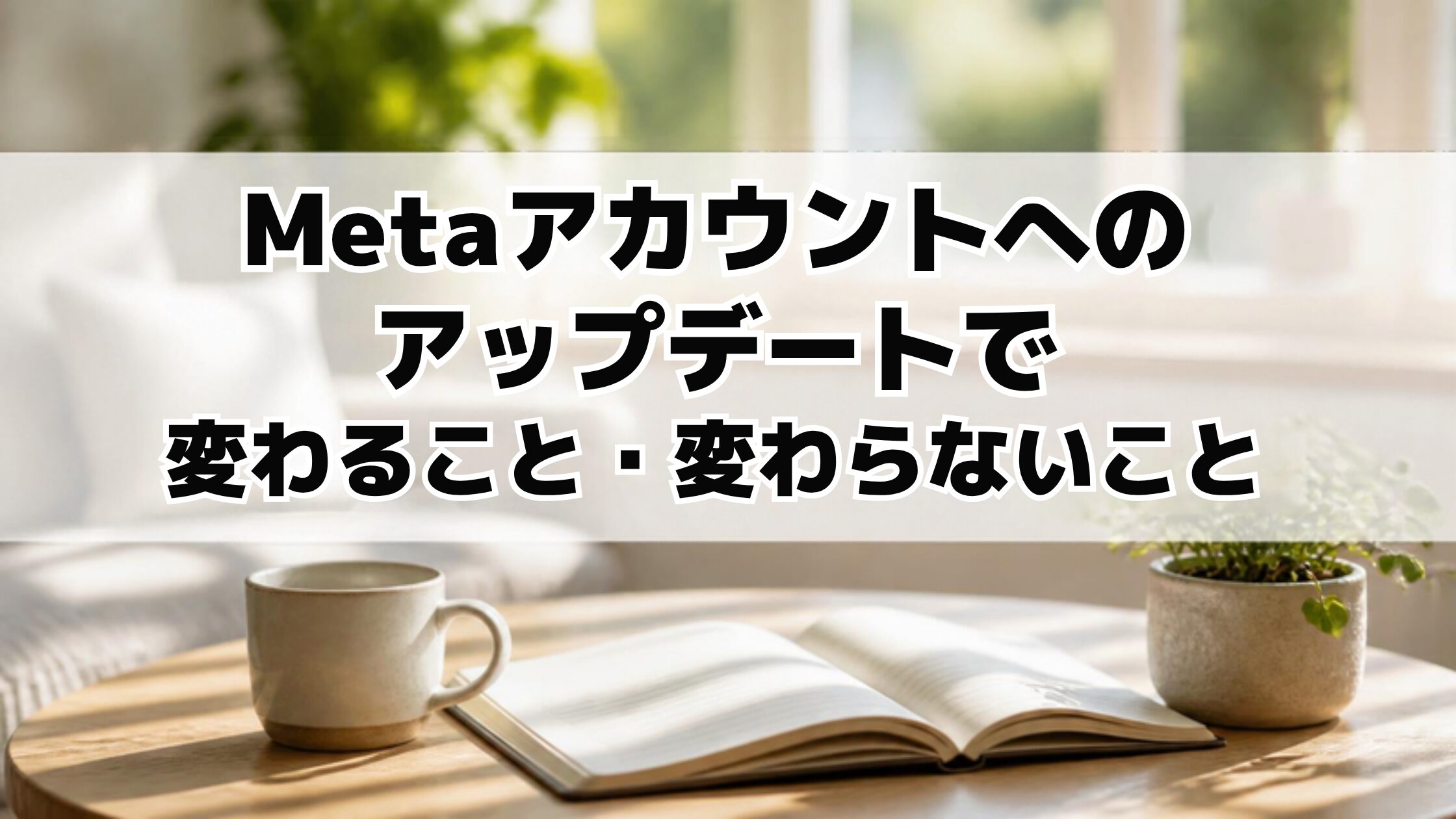 Metaアカウントへのアップデートで変わること・変わらないこと