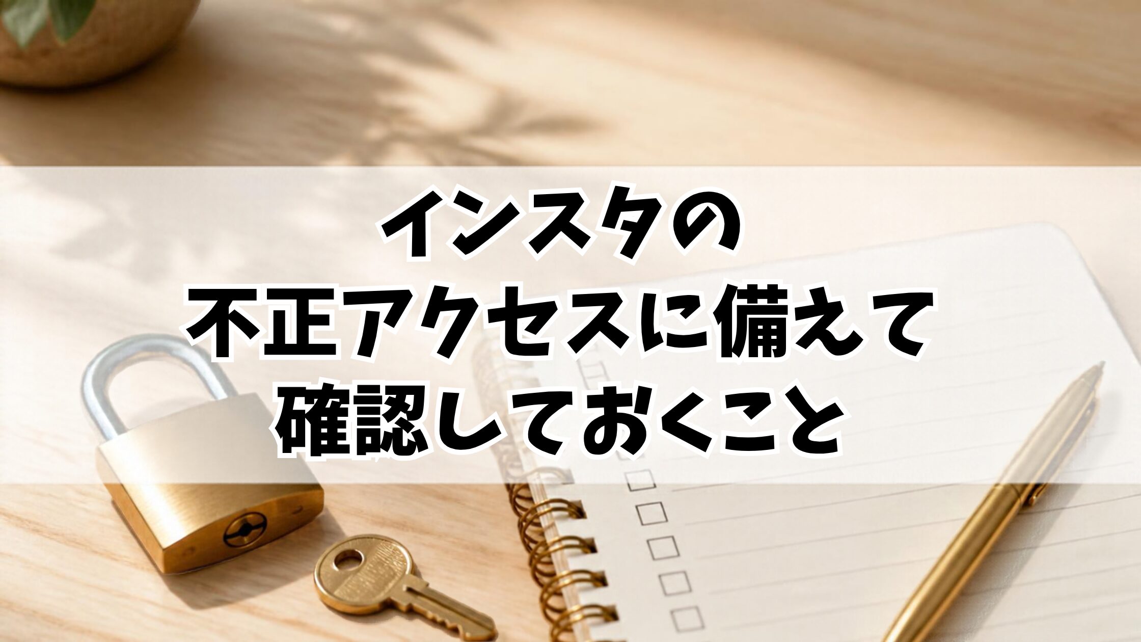 インスタの不正アクセスに備えて確認しておくこと