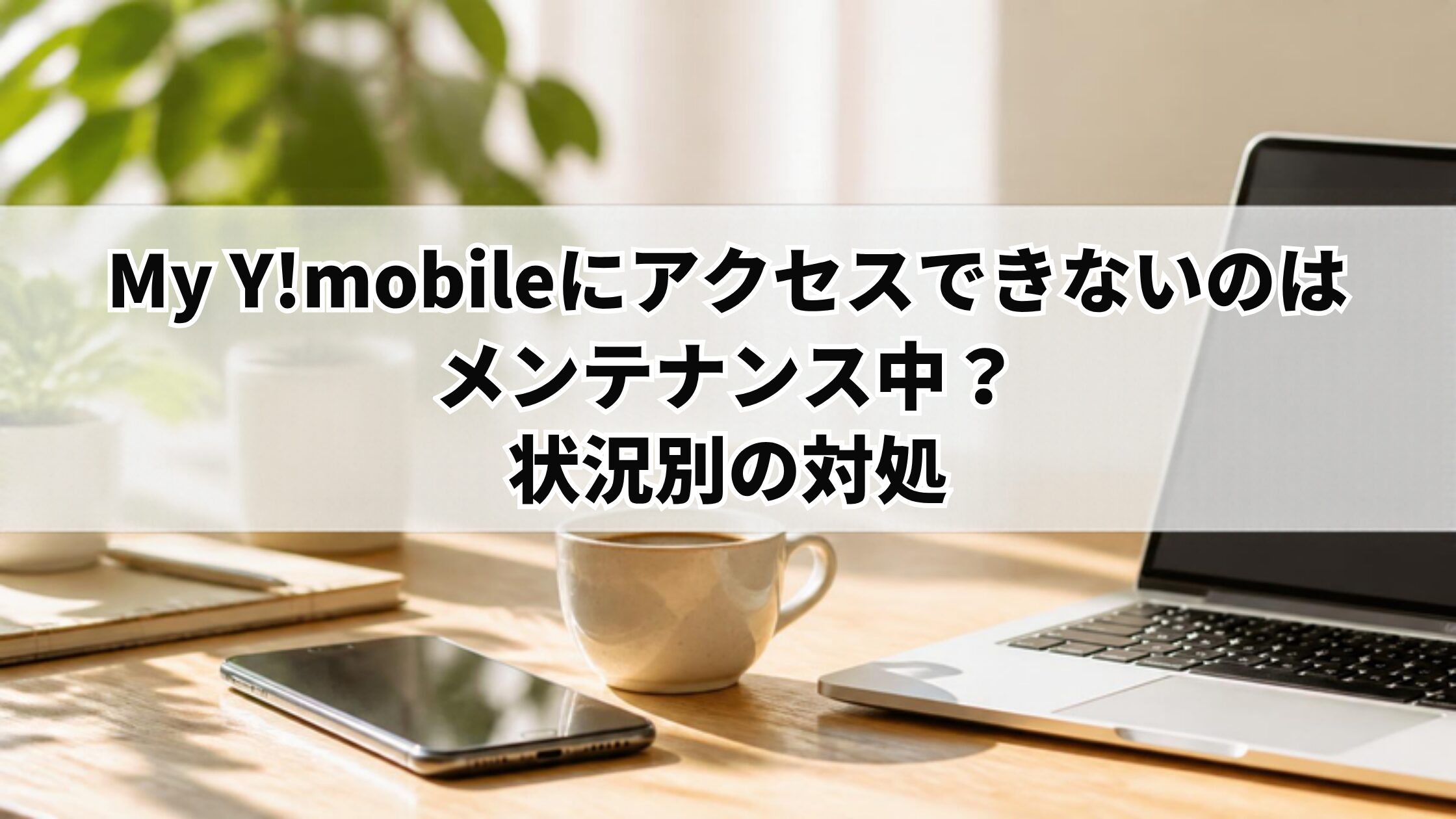 My Y!mobileにアクセスできないのはメンテナンス中?状況別の対処