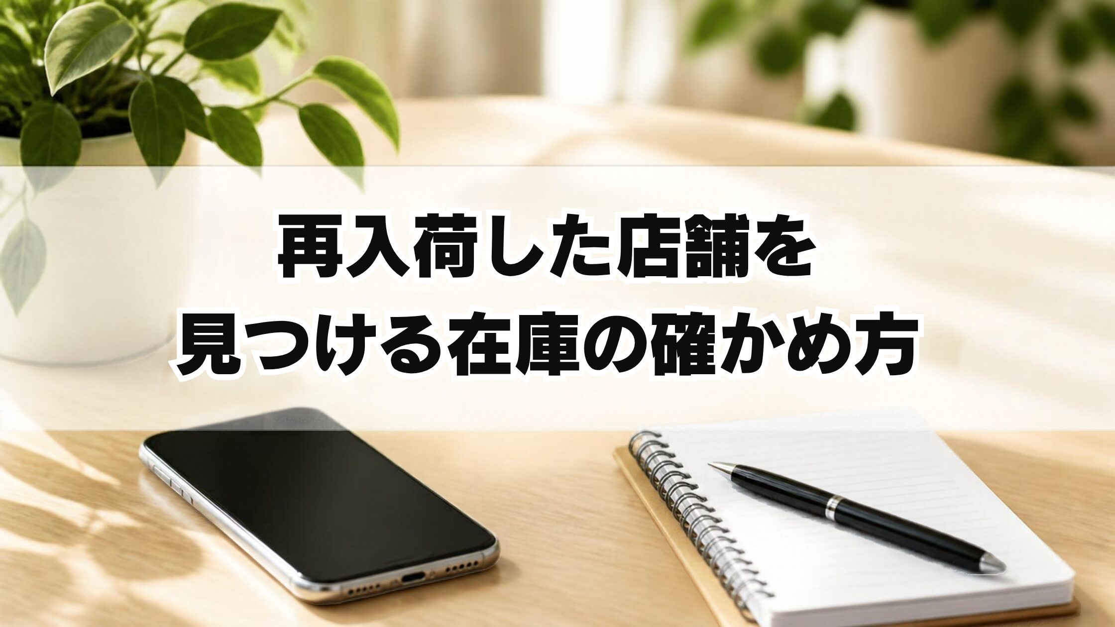 再入荷した店舗を見つける在庫の確かめ方