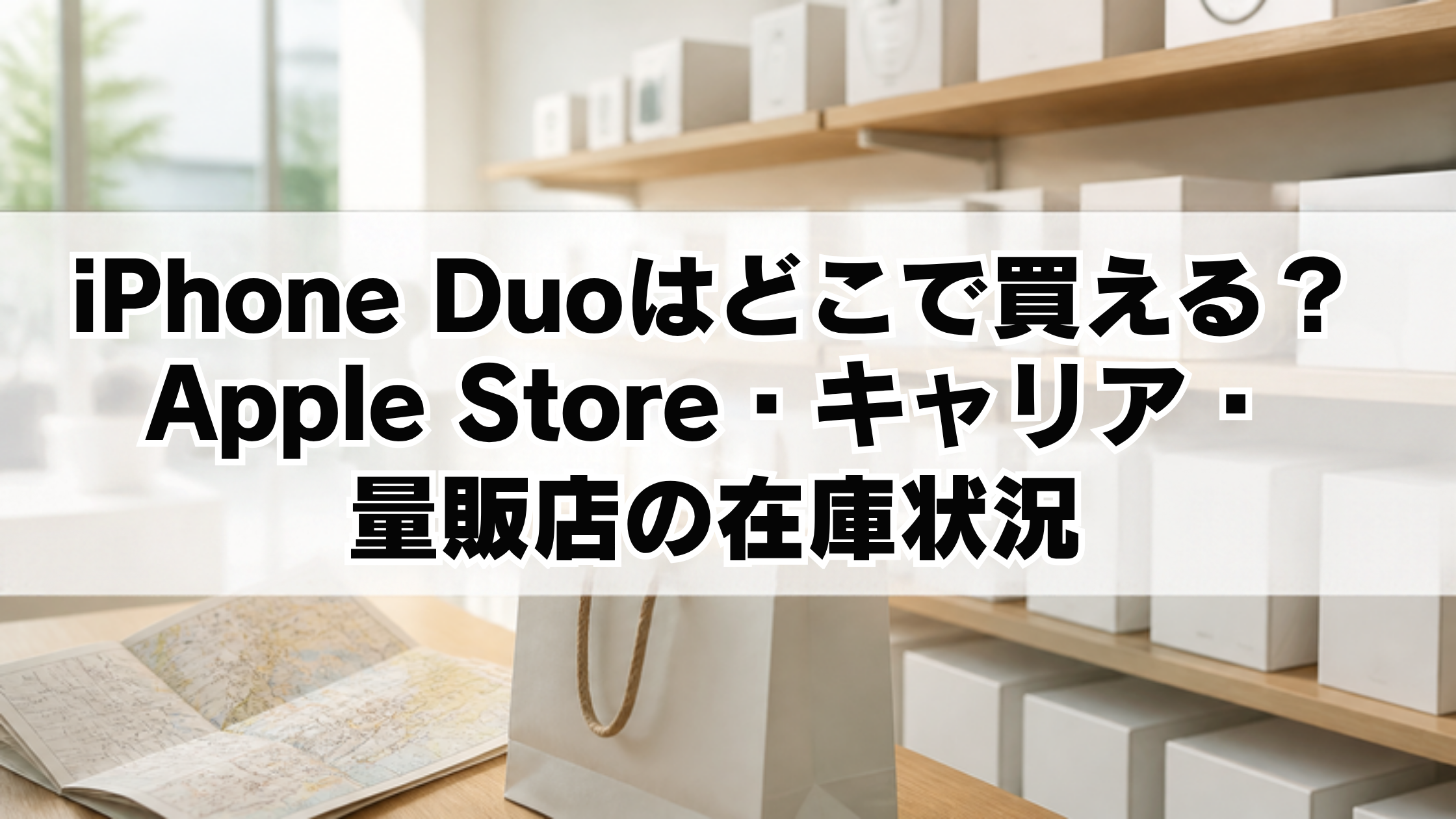 iPhone Duoはどこで買える？Apple Store・キャリア・量販店の在庫状況