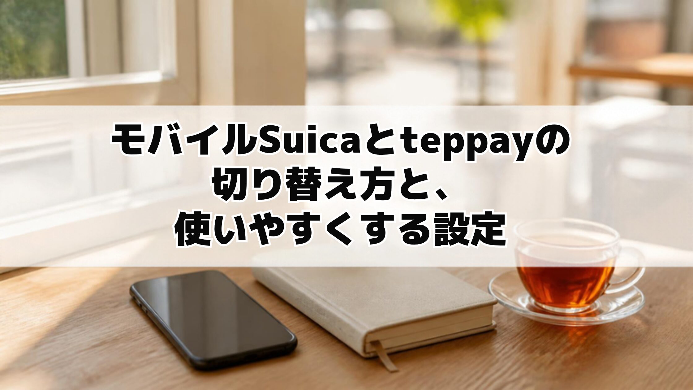 モバイルSuicaとteppayの切り替え方と、使いやすくする設定
