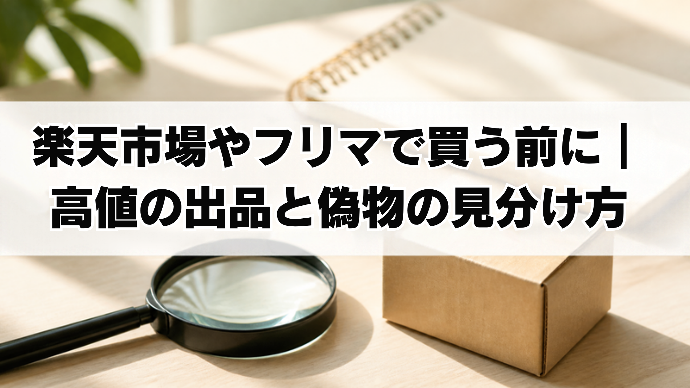 楽天市場やフリマで買う前に｜高値の出品と偽物の見分け方