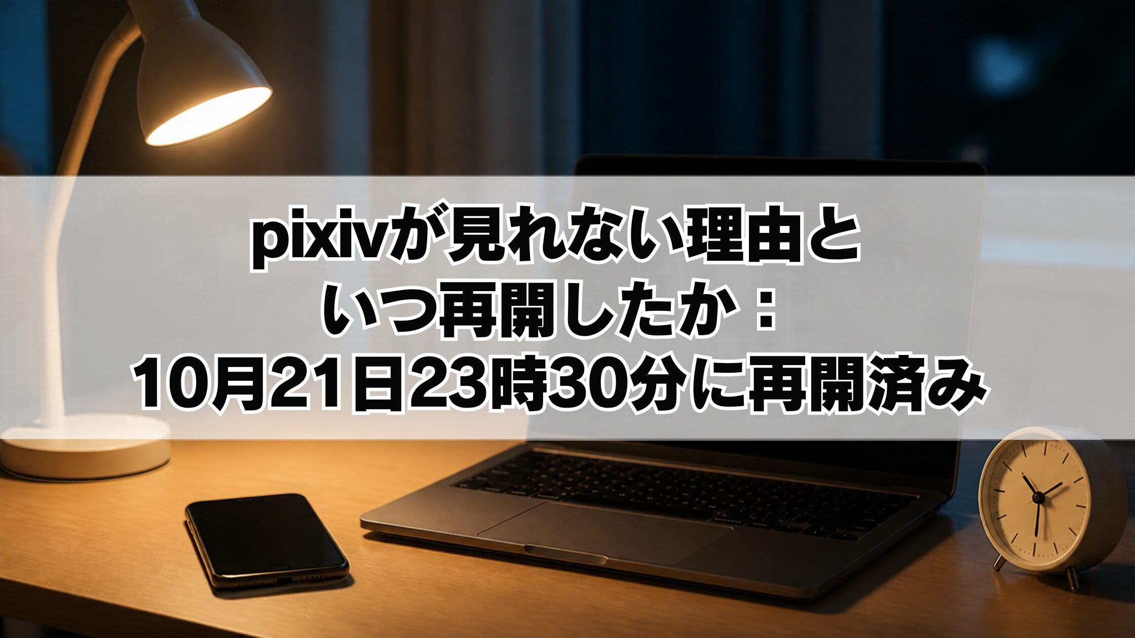 pixivが見れない理由といつ再開したか:10月21日23時30分に再開済み